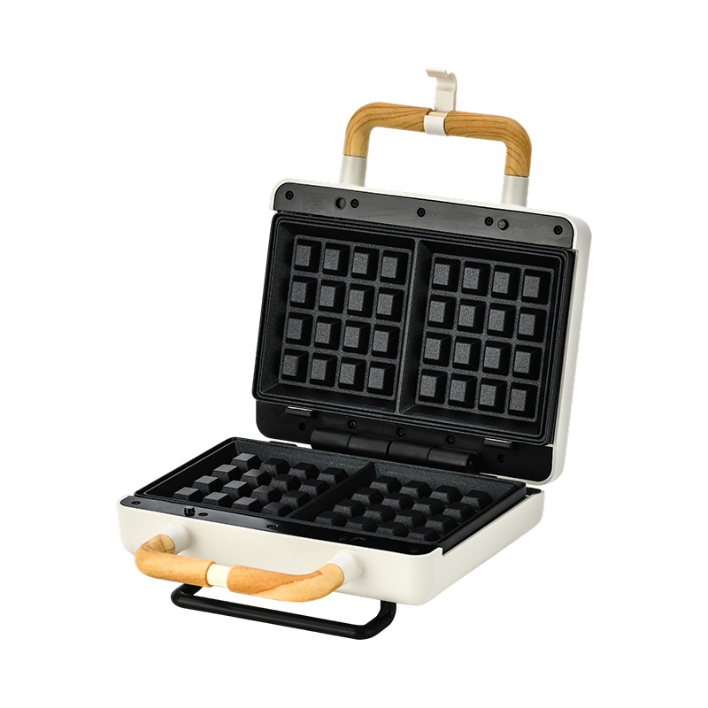 Pembuat Wafel 2 Keping BJX-S003C 800W dengan Plat Tetap