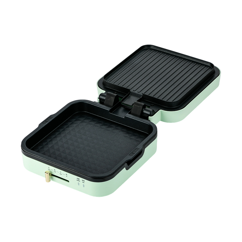 BJX-S018 Pembuat Gril 24x24cm dengan Kawalan Suhu & Plat Boleh Alih