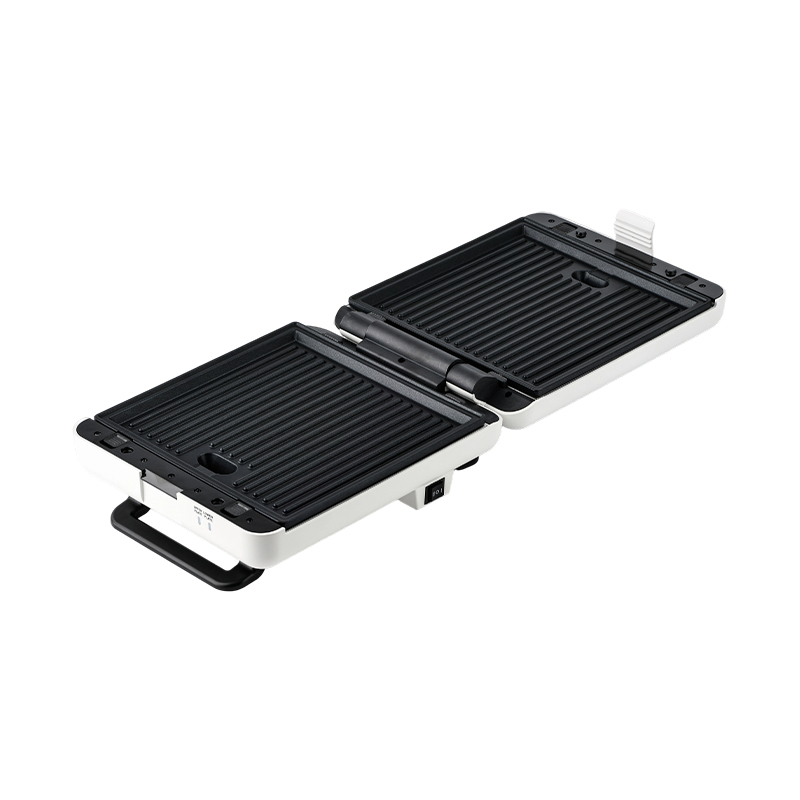 BJX-S026 4-Slice 180° Pembuat Grill & Sandwic Terbuka dengan Kawalan 3 Tahap dan Dulang Titisan Minyak