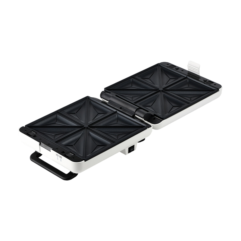 BJX-S026 4-Slice 180° Pembuat Grill & Sandwic Terbuka dengan Kawalan 3 Tahap dan Dulang Titisan Minyak